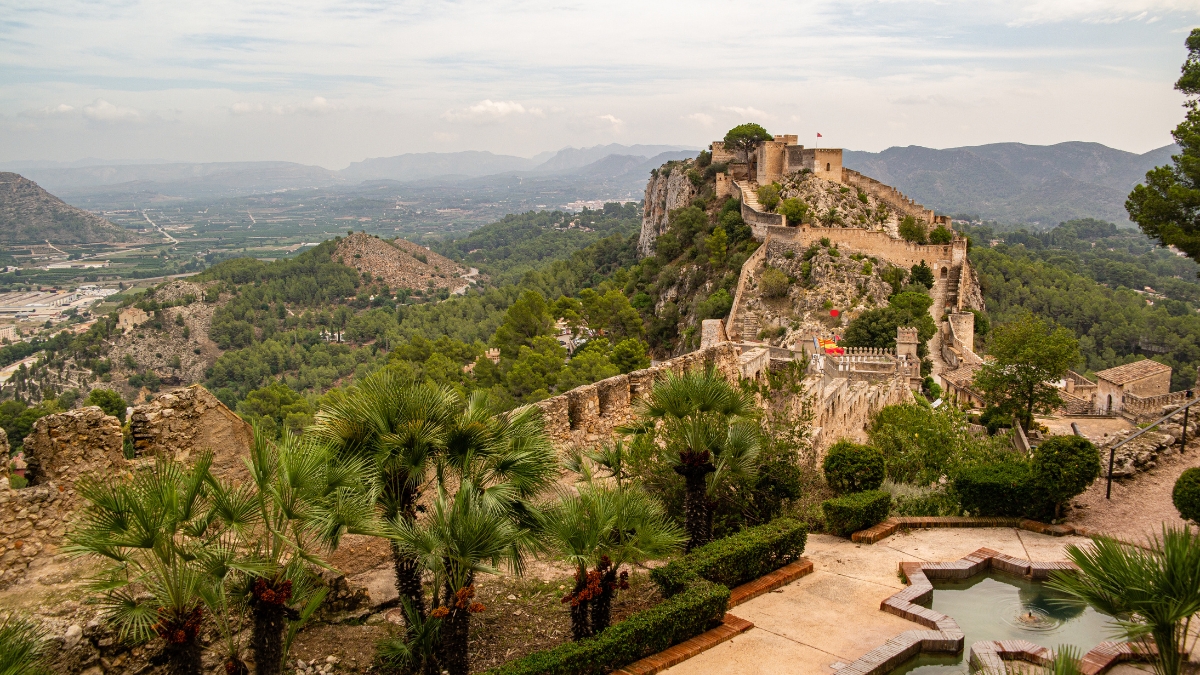 Xàtiva Castle in Valencia, a historical landmark with Roman and Moorish influences.